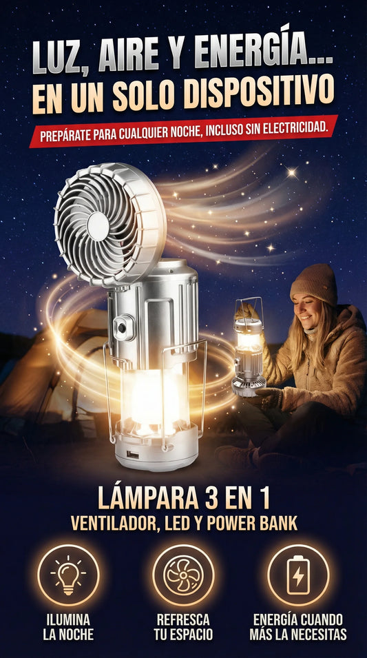 Lampara 3 en 1