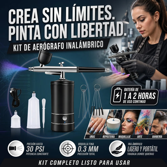 Kit de Aerografo Portatil SakerPlus